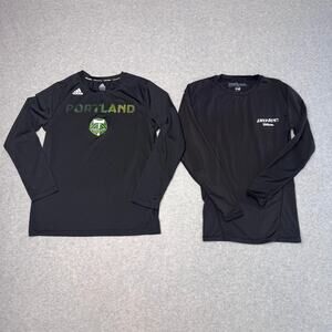 Adidas Wilson's Activewear Shirt Bundle Boys M(10-12) Black Long Sleeve Tops